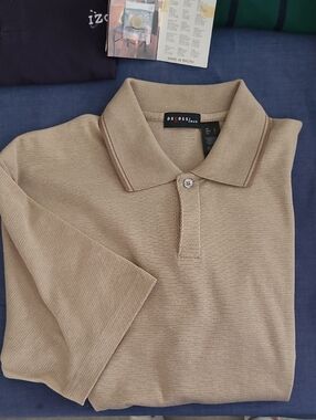 Axcess Beige Knit Polo